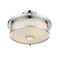 Z-Lite Savannah 2 Light Semi Flush Mount, Chrome & Matte Opal 465SF14-CH - alternate 4
